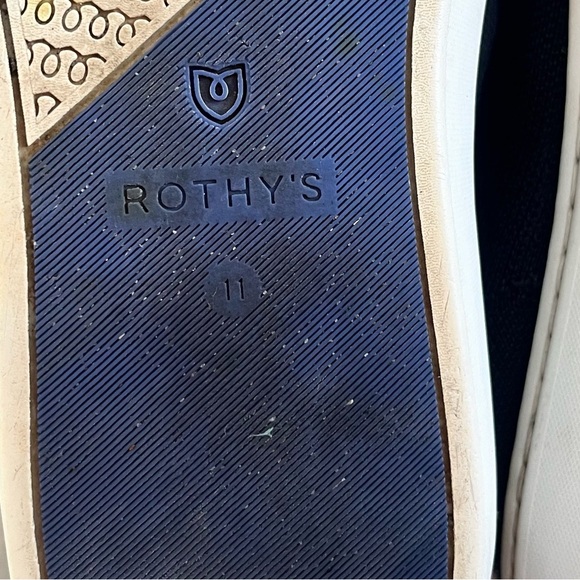 Rothy's The Sneaker in Black Womens Size 12 Slip-On Washable Sneaker - Picture 7 of 7
